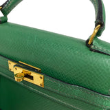 エルメス HERMES ミニミニケリー15 〇V刻 バンブー ゴールド金具 クシュベル レディース ショルダーバッグ