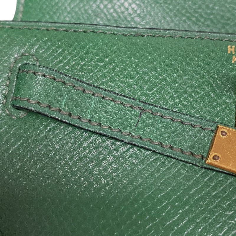 エルメス HERMES ミニミニケリー15 〇V刻 バンブー ゴールド金具 クシュベル レディース ショルダーバッグ