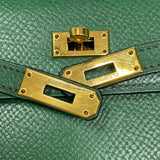 エルメス HERMES ミニミニケリー15 〇V刻 バンブー ゴールド金具 クシュベル レディース ショルダーバッグ