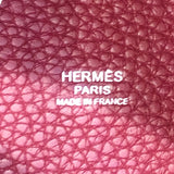 エルメス HERMES ピコタンロックPM T刻 ルビー/シルバー金具 トリヨン レディース ハンドバッグ