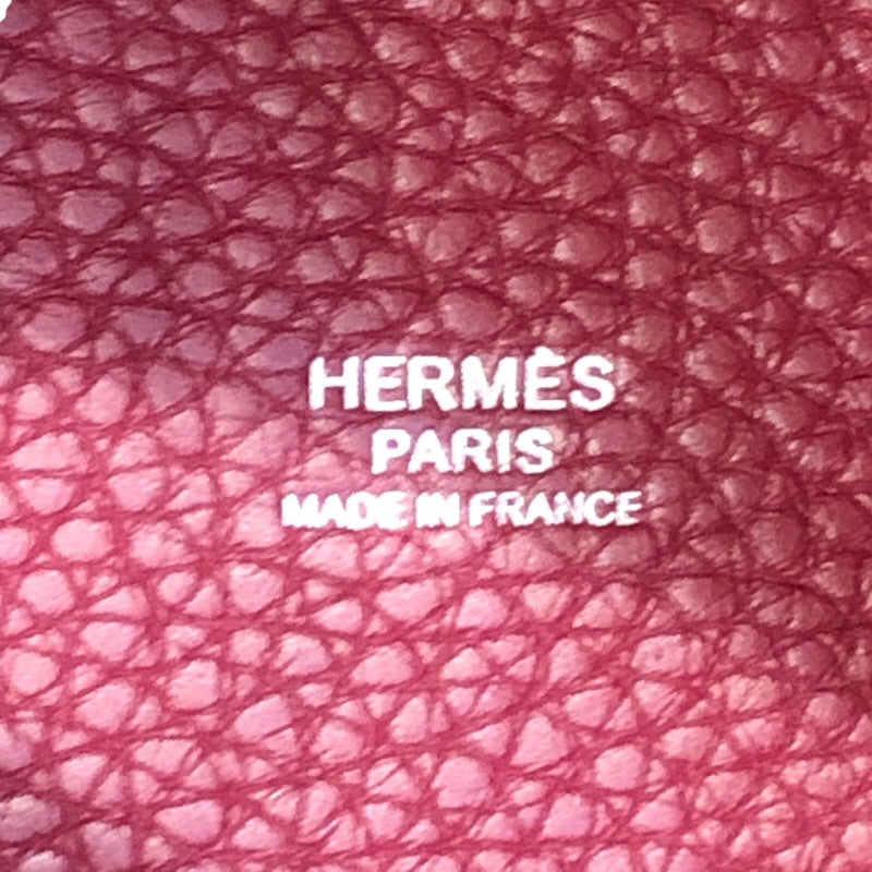 エルメス HERMES ピコタンロックPM T刻 ルビー/シルバー金具 トリヨン レディース ハンドバッグ