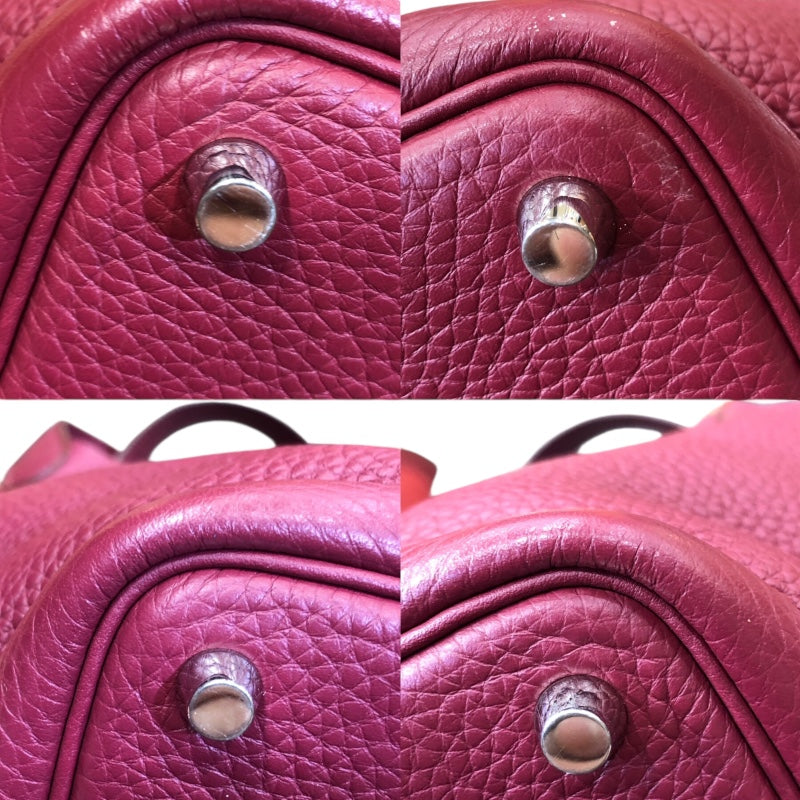 エルメス HERMES ピコタンロックPM T刻 ルビー/シルバー金具 トリヨン レディース ハンドバッグ