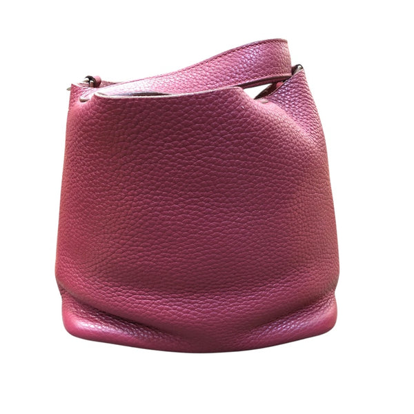 エルメス HERMES ピコタンロックPM T刻 ルビー/シルバー金具 トリヨン レディース ハンドバッグ