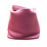 エルメス HERMES ピコタンロックPM T刻 ルビー/シルバー金具 トリヨン レディース ハンドバッグ