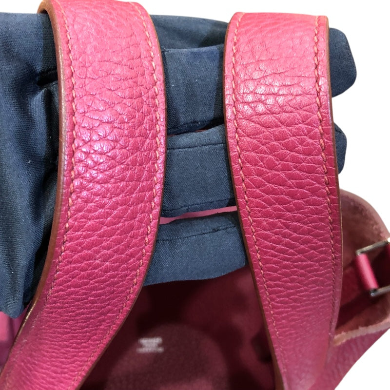 エルメス HERMES ピコタンロックPM T刻 ルビー/シルバー金具 トリヨン レディース ハンドバッグ