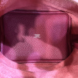 エルメス HERMES ピコタンロックPM T刻 ルビー/シルバー金具 トリヨン レディース ハンドバッグ