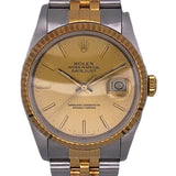 ロレックス ROLEX デイトジャスト 16233 ゴールド K18/SS 自動巻き メンズ 腕時計