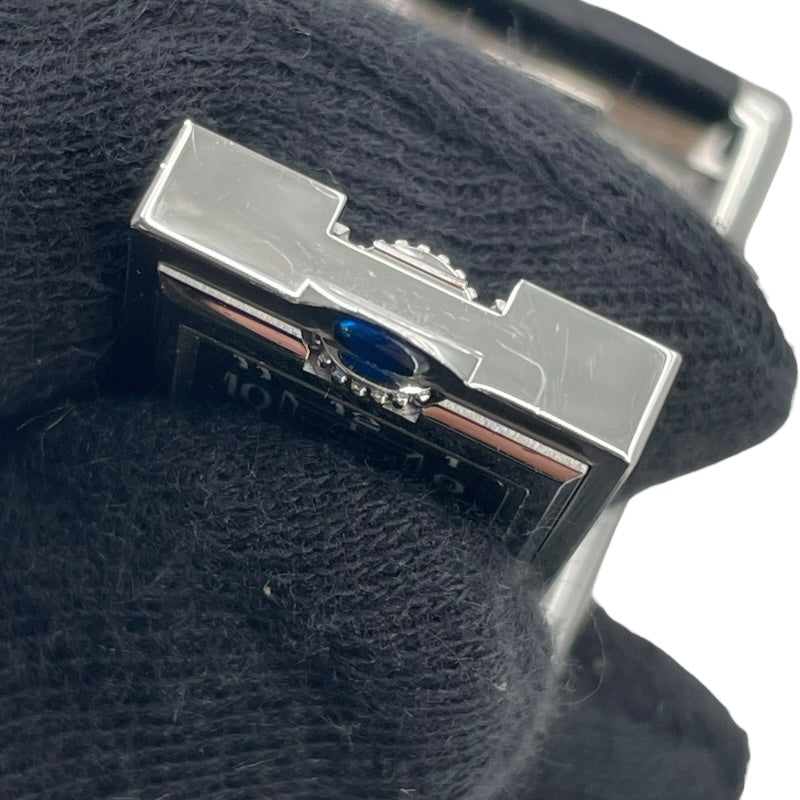 カルティエ Cartier タンク バスキュラント SM W1016830 ブラック SS クオーツ レディース 腕時計