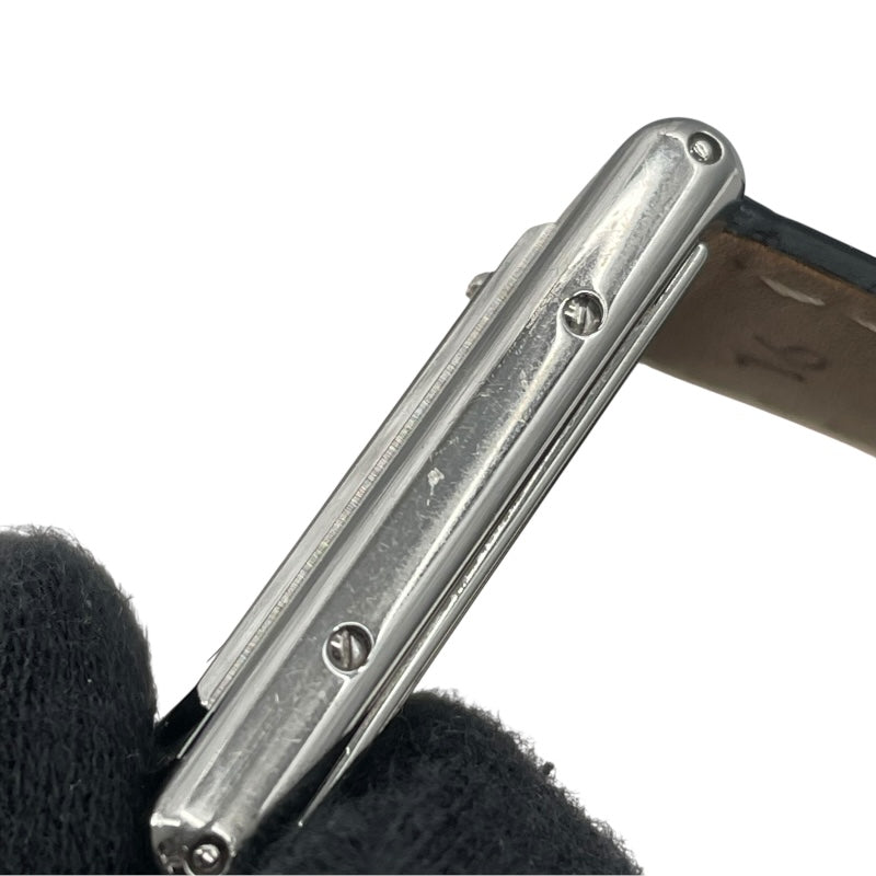 カルティエ Cartier タンク バスキュラント SM W1016830 ブラック SS クオーツ レディース 腕時計