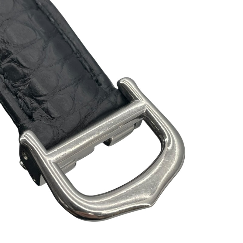 カルティエ Cartier タンク バスキュラント SM W1016830 ブラック SS クオーツ レディース 腕時計