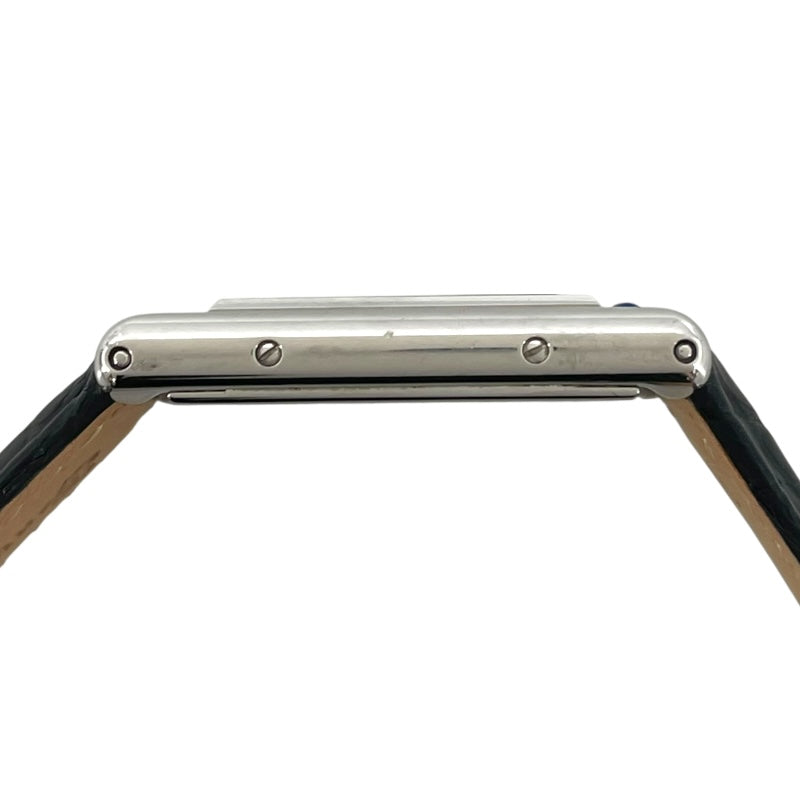 カルティエ Cartier タンク バスキュラント SM W1016830 ブラック SS クオーツ レディース 腕時計