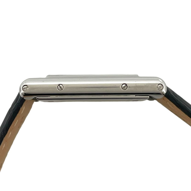 カルティエ Cartier タンク バスキュラント SM W1016830 ブラック SS クオーツ レディース 腕時計