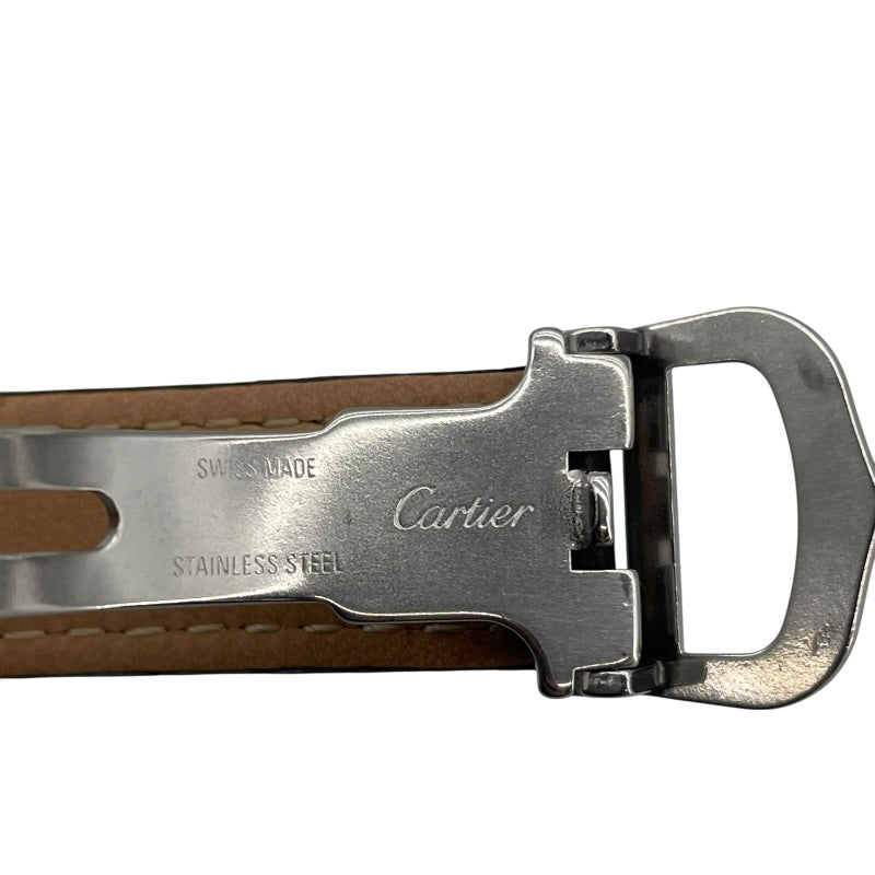 カルティエ Cartier タンク バスキュラント SM W1016830 ブラック SS クオーツ レディース 腕時計