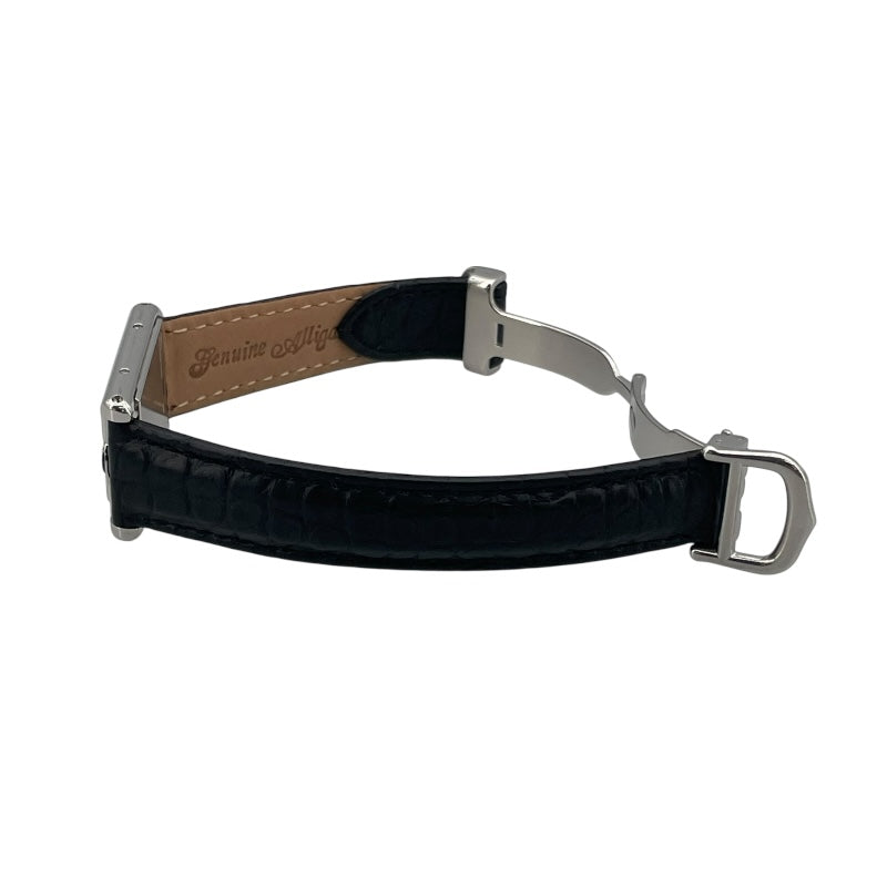 カルティエ Cartier タンク バスキュラント SM W1016830 ブラック SS クオーツ レディース 腕時計