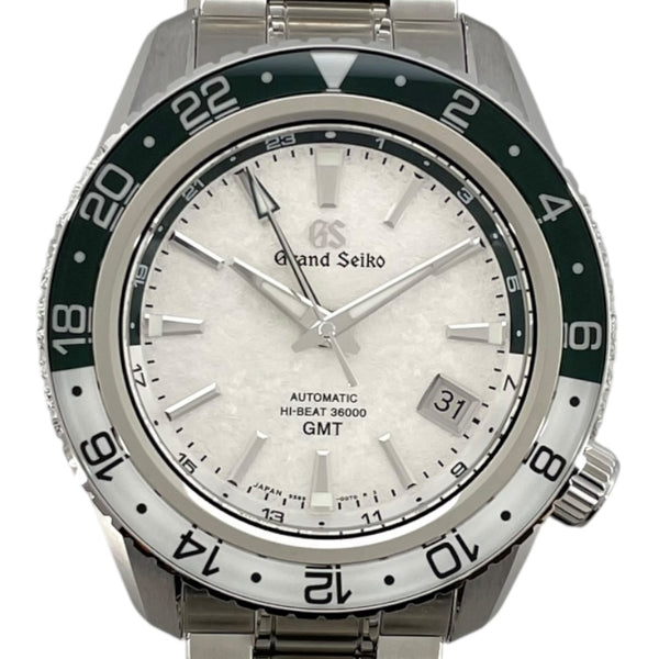 グランドセイコー Grand Seiko スポーツコレクション メカニカルハイビート36000 GMT SBGJ277G ホワイト SS 自動巻き メンズ 腕時計