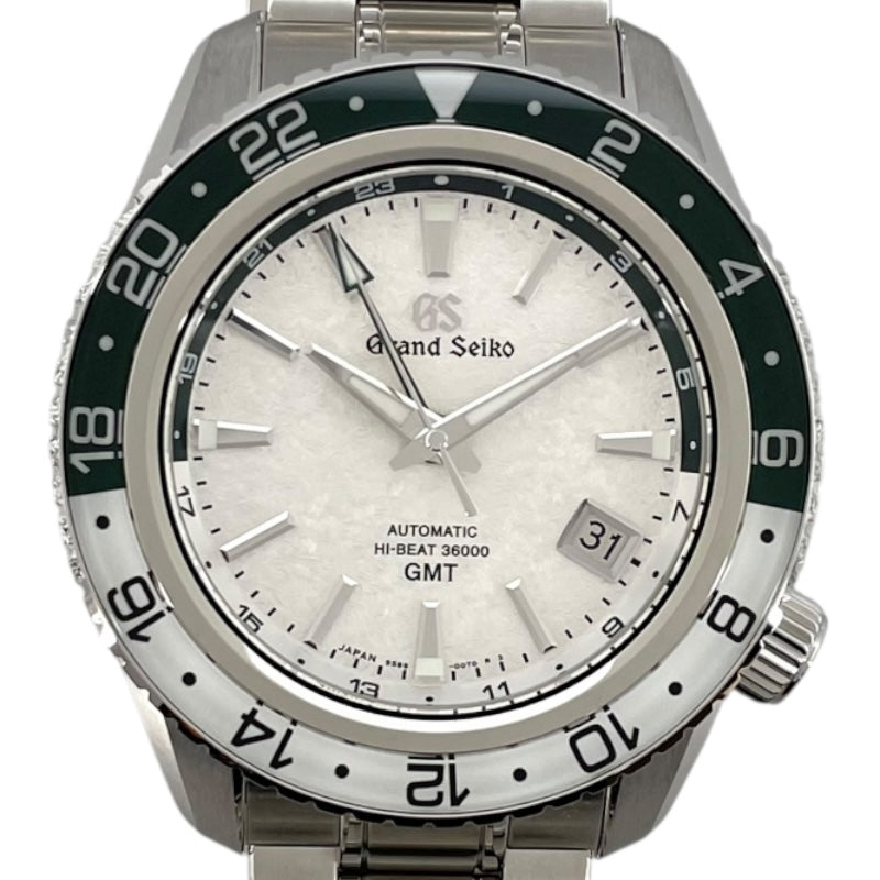 グランドセイコー Grand Seiko スポーツコレクション メカニカルハイビート36000 GMT SBGJ277G ホワイト SS 自動巻き メンズ 腕時計