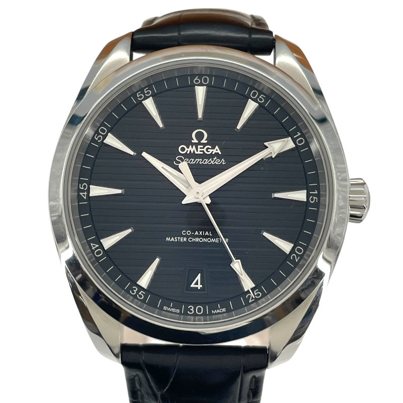 オメガ OMEGA シーマスター アクアテラ 150M マスターコーアクシャル クロノメーター 220.13.41.21.01.001 ブラック SS 自動巻き メンズ 腕時計