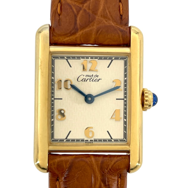 カルティエ Cartier マストタンク SM W1008354 アイボリー SV/GF クオーツ レディース 腕時計