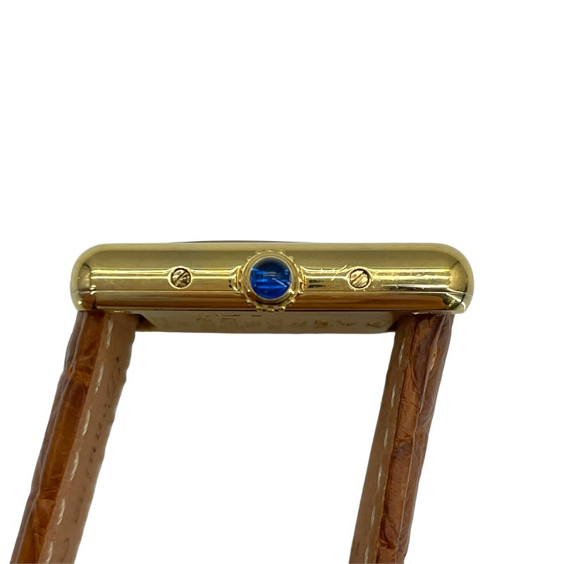 カルティエ Cartier マストタンク SM W1008354 アイボリー SV/GF クオーツ レディース 腕時計