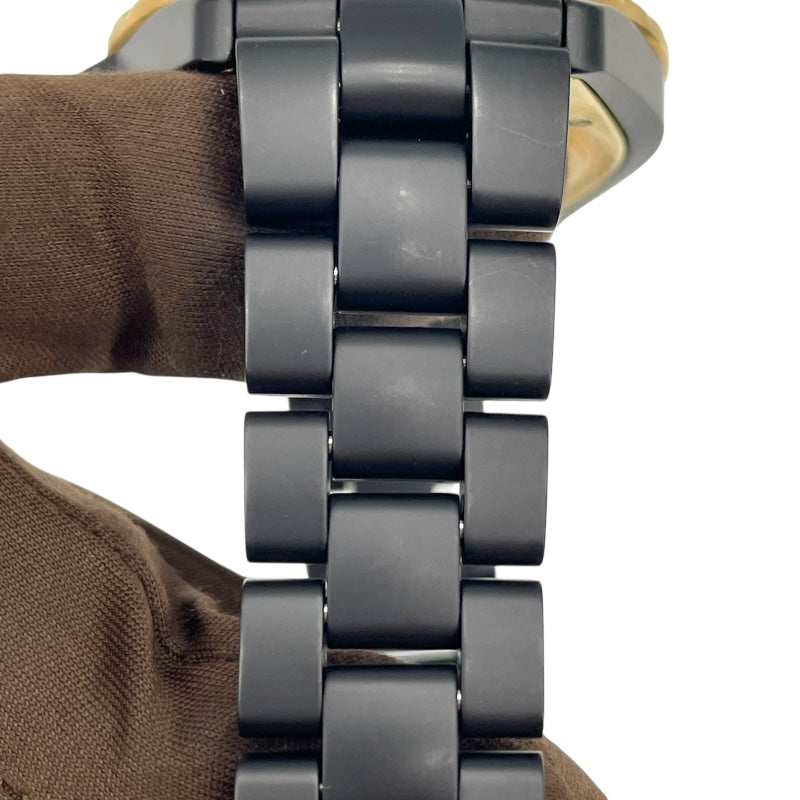 シャネル CHANEL J12 キャリバー3125 42MM H2918 ブラック YG/SS 自動巻き メンズ 腕時計