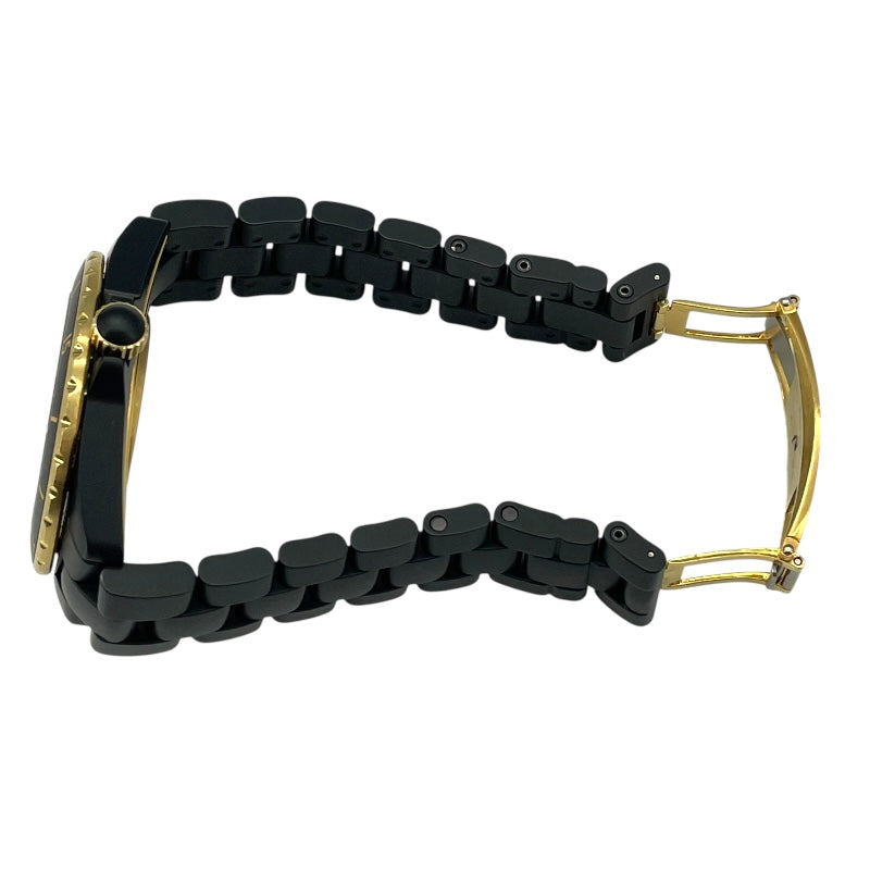 シャネル CHANEL J12 キャリバー3125 42MM H2918 ブラック YG/SS 自動巻き メンズ 腕時計