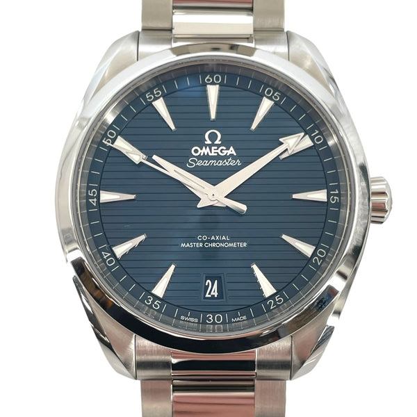 オメガ OMEGA シーマスター アクアテラ コーアクシャル マスタークロノメーター 220.10.41.03.004 ネイビー SS 自動巻き メンズ 腕時計