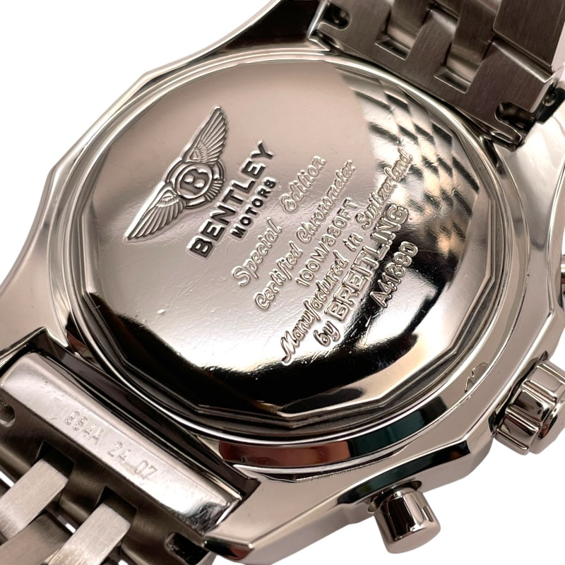 ブライトリング BREITLING ベントレー バーナート42 A41390 ブラック SS 自動巻き メンズ 腕時計