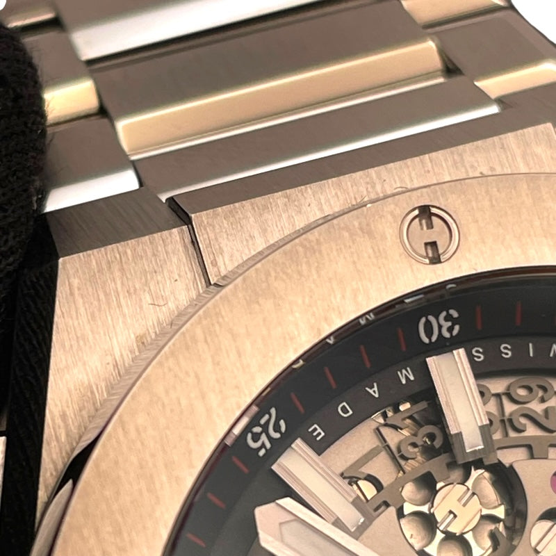 ウブロ HUBLOT ビッグバン インテグラル チタニウム 451.NX.1170.NX スケルトン チタン 自動巻き メンズ 腕時計