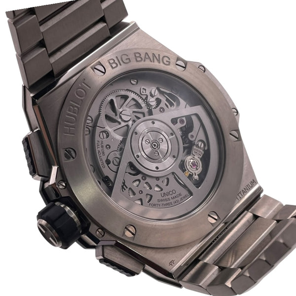 ウブロ HUBLOT ビッグバン インテグラル チタニウム 451.NX.1170.NX スケルトン チタン 自動巻き メンズ 腕時計
