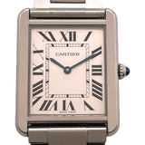 カルティエ Cartier タンクソロ　LM W5200014 シルバー SS クオーツ メンズ 腕時計