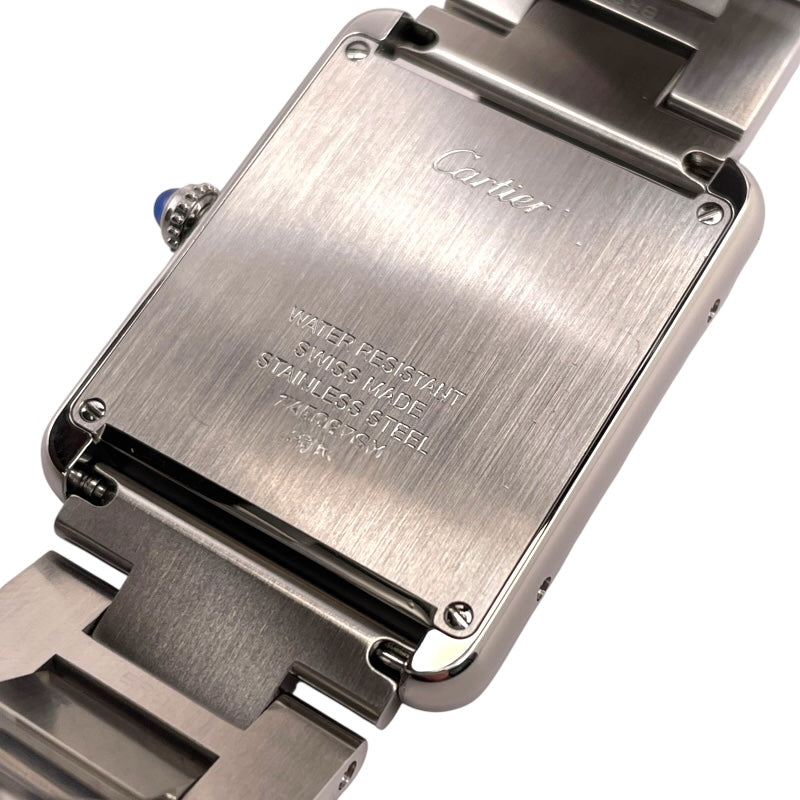 カルティエ Cartier タンクソロ　LM W5200014 シルバー SS クオーツ メンズ 腕時計