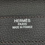 エルメス HERMES サックアデペッシュ41 □M刻 ショコラ SV金具 トゴ メンズ ブリーフケース