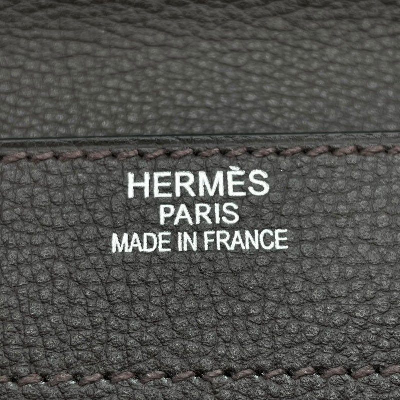 エルメス HERMES サックアデペッシュ41 □M刻 ショコラ SV金具 トゴ メンズ ブリーフケース