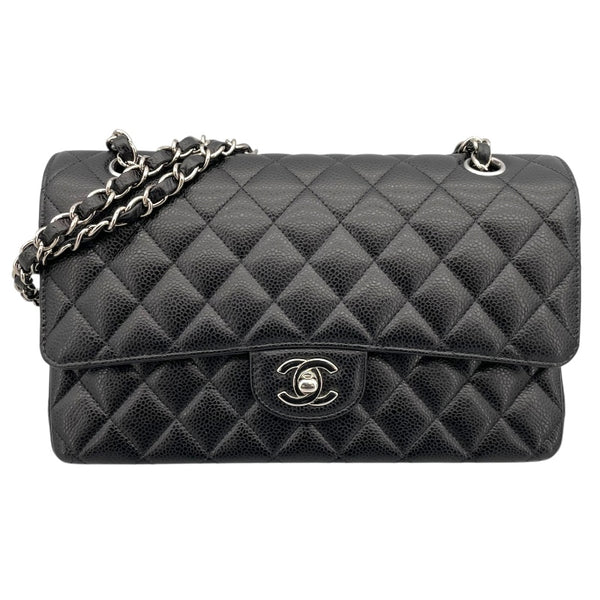 シャネル CHANEL マトラッセ25 A01112 26番台 ブラック キャビアスキン レディース ショルダーバッグ