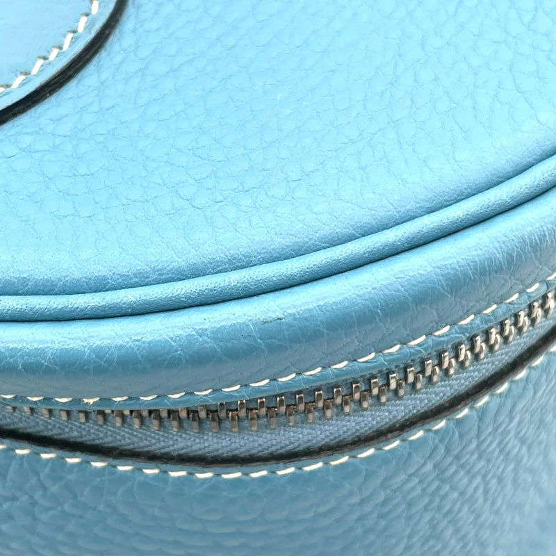 エルメス HERMES インターシティ □D刻 ブルージーン SV金具 トリヨン レディース ハンドバッグ