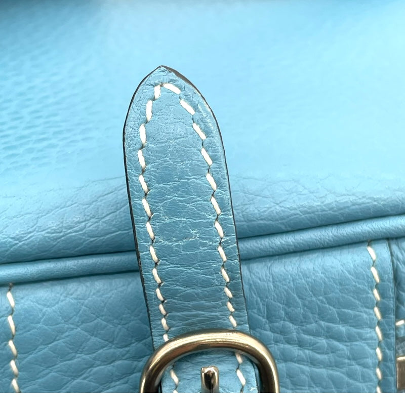 エルメス HERMES インターシティ □D刻 ブルージーン SV金具 トリヨン レディース ハンドバッグ