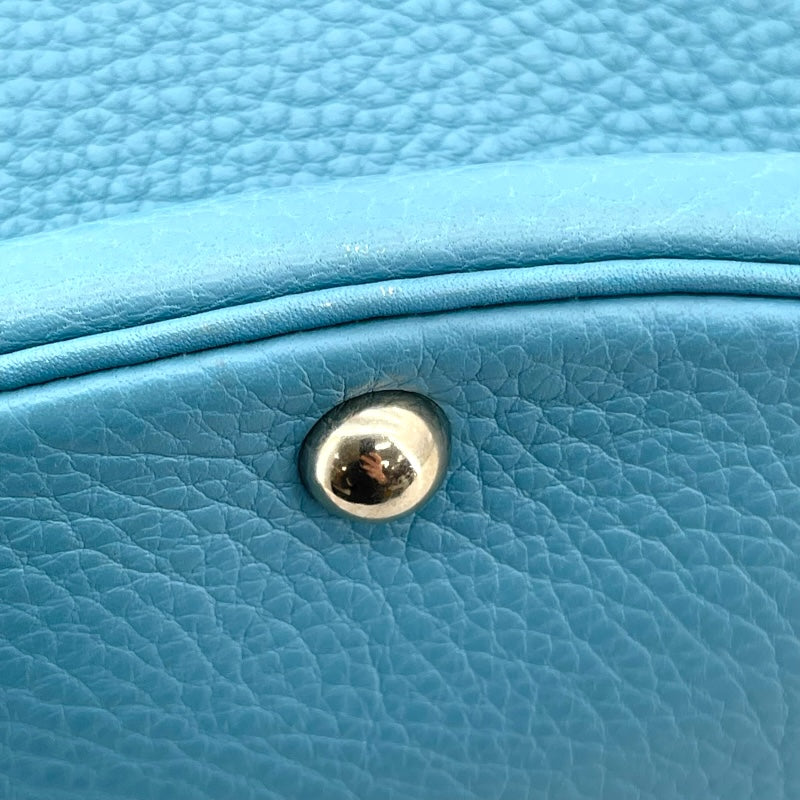 エルメス HERMES インターシティ □D刻 ブルージーン SV金具 トリヨン レディース ハンドバッグ