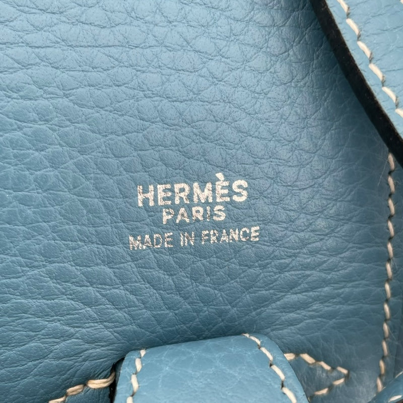 エルメス HERMES インターシティ □D刻 ブルージーン SV金具 トリヨン レディース ハンドバッグ