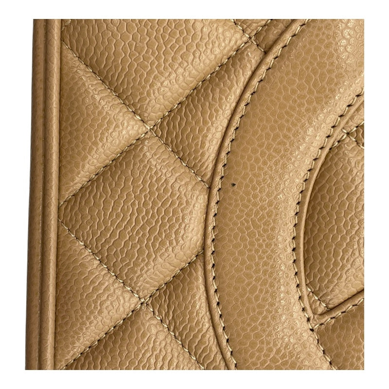 シャネル CHANEL 復刻トート A01804 7番台 ベージュ GD金具 キャビアスキン レディース トートバッグ