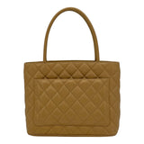 シャネル CHANEL 復刻トート A01804 7番台 ベージュ GD金具 キャビアスキン レディース トートバッグ