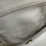 シャネル CHANEL マトラッセ トップ ハンドル 25番台 アイボリー GD金具 ラムスキン レディース ショルダーバッグ