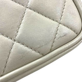 シャネル CHANEL マトラッセ トップ ハンドル 25番台 アイボリー GD金具 ラムスキン レディース ショルダーバッグ