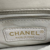 シャネル CHANEL マトラッセ トップ ハンドル 25番台 アイボリー GD金具 ラムスキン レディース ショルダーバッグ