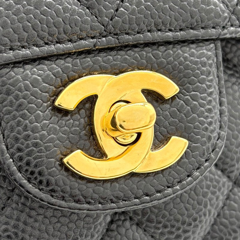 シャネル CHANEL マトラッセ25 A01112 ブラック ゴールド金具 キャビア レディース ショルダーバッグ