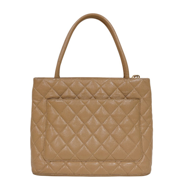 シャネル CHANEL 復刻トート A01804 ベージュ キャビア レディース ショルダーバッグ