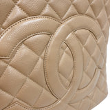 シャネル CHANEL 復刻トート A01804 ベージュ キャビア レディース ショルダーバッグ