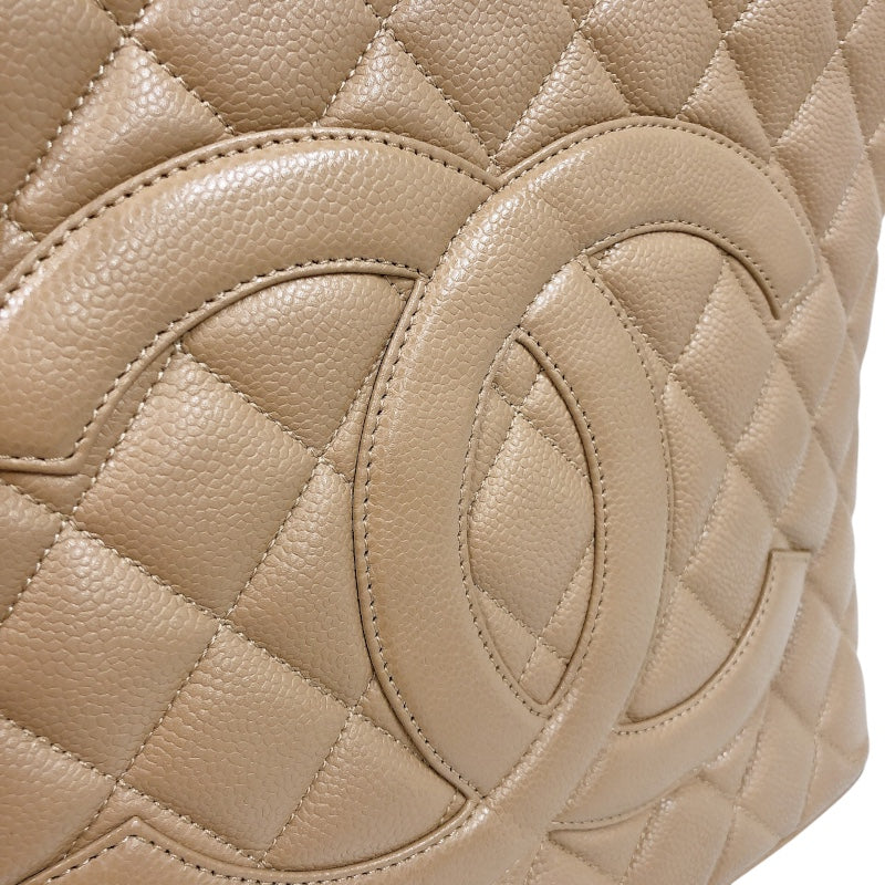 シャネル CHANEL 復刻トート A01804 ベージュ キャビア レディース ショルダーバッグ