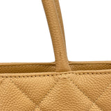 シャネル CHANEL 復刻トート A01804 11番台 ベージュ GD金具 キャビアスキン レディース トートバッグ