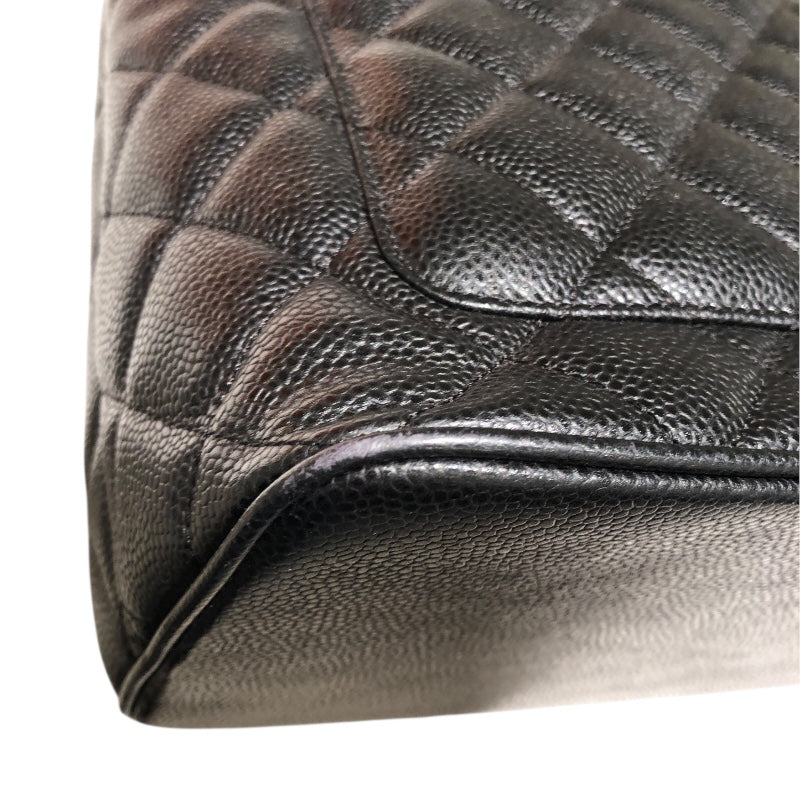 シャネル CHANEL 復刻トート A01804 ブラック　シルバー金具 キャビア レディース ハンドバッグ