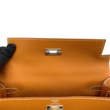 エルメス HERMES ケリー28 外縫い U刻 ゴールド SV金具 エプソン レディース ハンドバッグ